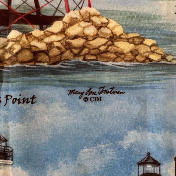 Lighthouses Fenwick‎ Assateague Thomas Point Outdoor Flag Blue Mary Lou Troutman - Picture 10 of 14